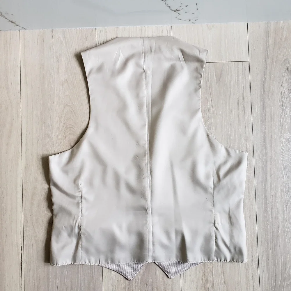 Vintage Sears Roebuck & Co Suit Vest Mens 40 Purple Reversible Formal Wedding